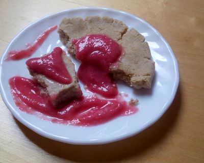 Vegan² … Veganer Amaranth-Grießbrei mit Frucht-Swirl und leckere Hafer Kekse, ohne backen.