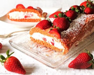 Erdbeerroulade