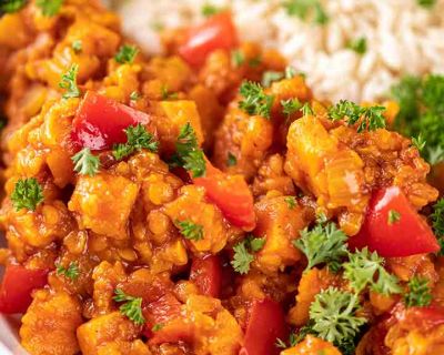 Süßkartoffel Linsen Curry