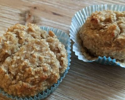 Apfel-Bananen-Kokos Muffins für Kinder (zuckerfrei)