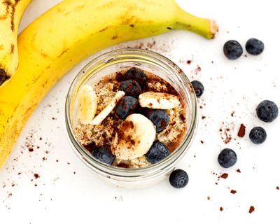 Bananen Blaubeer Oats