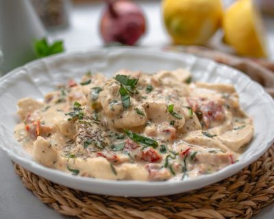 Tofu Scherennudeln mit Marry Me Soße