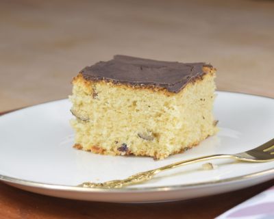 Haselnusskuchen mit Schokoglasur