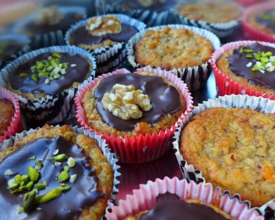 Vegane Karottenmuffins & Möhrenmuffins