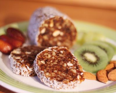 Riesen-Fruchtriegel - oder "Rohes Früchtebrot"