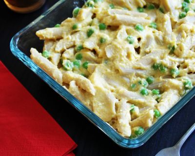 Cremiger Nudelauflauf für kalte Tage