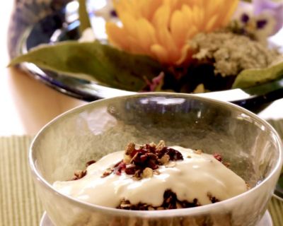 Knuspermüsli mit Nüssen & Cranberrys