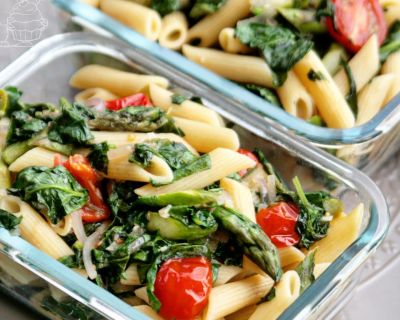 Pasta mit Spinat und Spargel | Pasta with spinach and asparagus