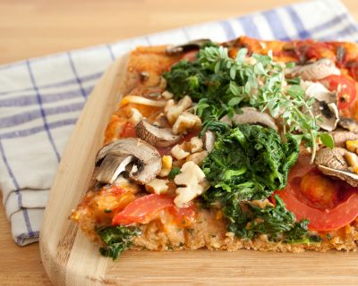 Vollkorn-Gemüse-Pizza