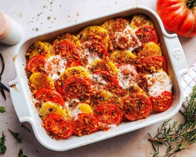 Provenzalisches Kartoffelgratin mit Tomaten