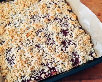 Himbeer-Chia Streuselkuchen