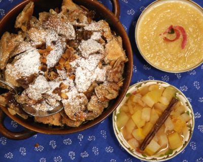 Kaiserschmarrn mit Apfel-Birnen-Kompott