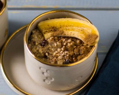 Rezepte für ein Power-Frühstück: 5-Minuten-Haferbrei mit Banane