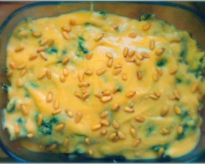 Veganer Spinat-Canneloni Auflauf