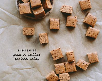 Peanut Butter Protein Bites (3-Ingredient)