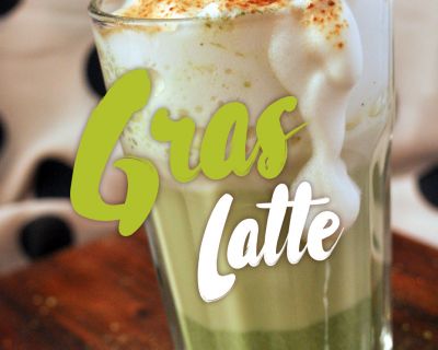 Grün-grüne Gerstengras Latte