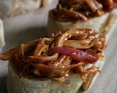 Pulled-Pilz-Häppchen