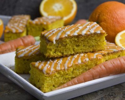 Orangen-Karotten-Kuchen mit Ingwer