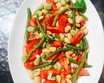 Mediterraner Bohnensalat