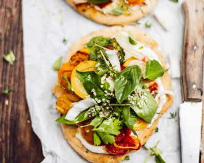 Mini Veggie-Lovers Sommer Pizzen [vegan, glutenfrei]