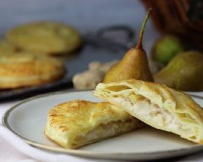 Feine Marzipan-Birnen-Ingwer-Handkuchen