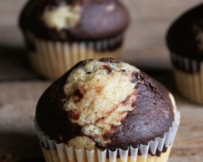 Fluffige Marmormuffins