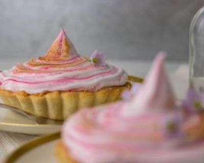 Rhabarber Meringue Törtchen