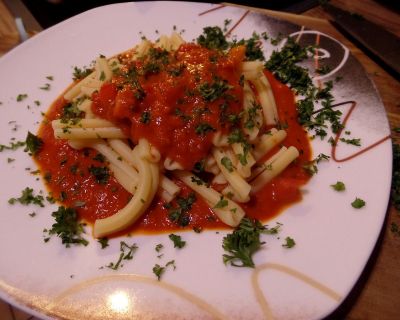 Geröstete Paprika als Soße