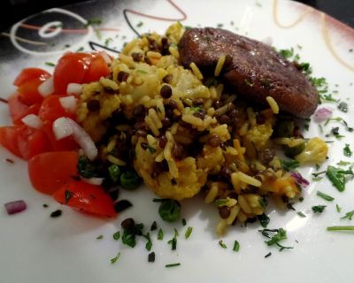 Curry Linsen Reis
