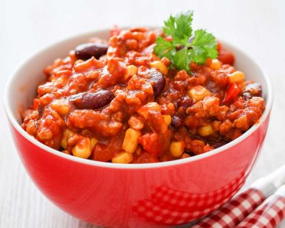 Chili sin Carne mit Sojaschnetzeln