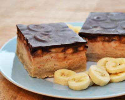 Schoko-Bananen-Schnitte - ein veganisiertes Rezept meiner Kindheit