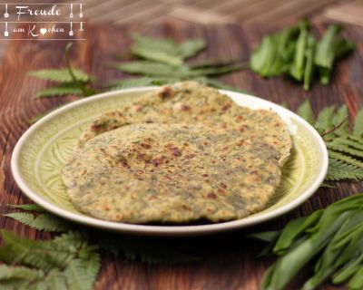Spinat oder Bärlauch Paratha