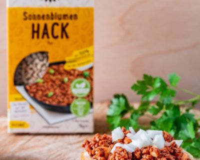 Veganes Mett mit Sonnenblumen Hack