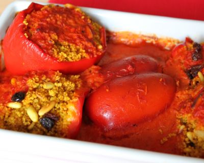 Paprika mit Couscousfüllung