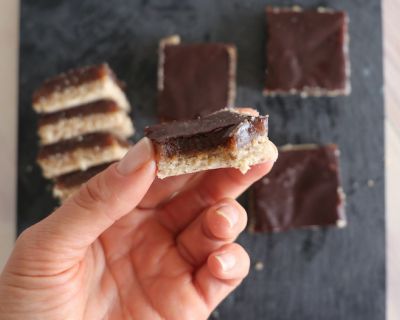 Gesundes Naschen: die rohvegane Twix