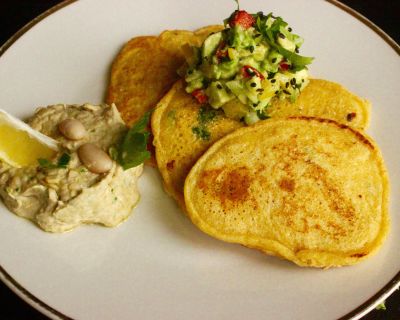 Vegan Detox – Tag 18 : Birchermüsli – Kichererbsen-Pfannkuchen mit Bohnen-Hummus und Avocadosalsa