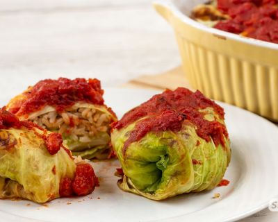 Gebackene Kohlrouladen ohne Fleisch: einfaches Rezept für den Ofen