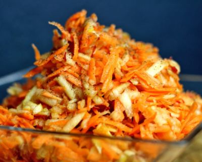 Veganer Möhren-Apfel-Salat