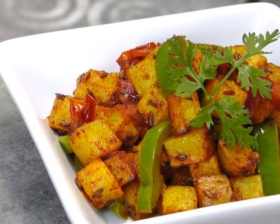 Indische Bratkartoffeln mit Paprika