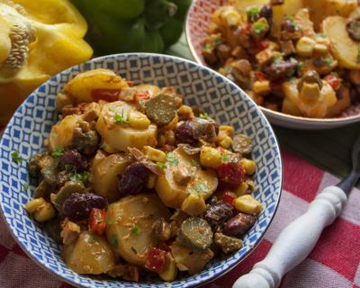 Würziger Chili-Kartoffelsalat [Frankenfood]