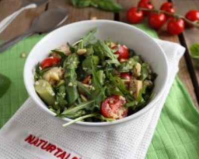 CousCous-Salat mit grünem Spargel und Veta