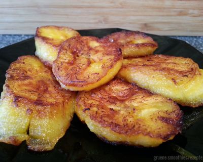 Kochbanane zum Frühstück – gebraten in Kokosöl