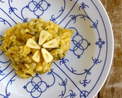 Risotto mit getrockneten Zucchini