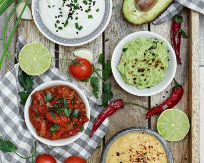 Tortilla Chips selber machen + vegane Dips