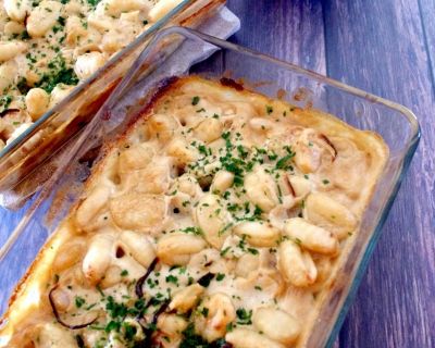 Zwiebel-Sahne-Gnocchi “al Forno”