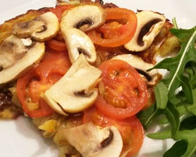 Kartoffelpuffer-Pizza