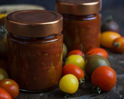 Süße und herzhafte Tomaten-Marmelade