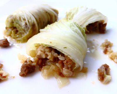 CHINAKOHL-ROULADEN