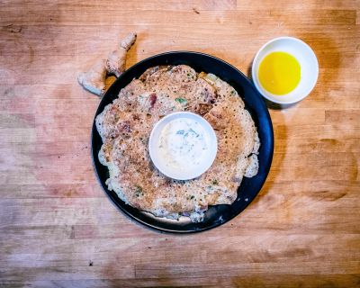 Rava Dosa (indischer Pfannkuchen)