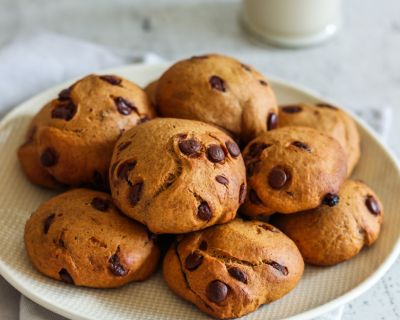 Fluffige Süßkartoffelkekse mit Schokostückchen